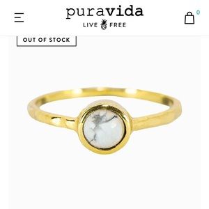 Pura Vida Boho Howlite Ring